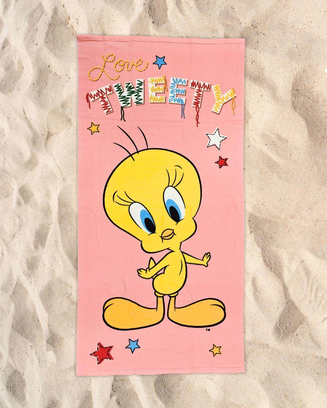 Telo Mare 70X140 Microfibra Disegno Titti - - WARNER BROS