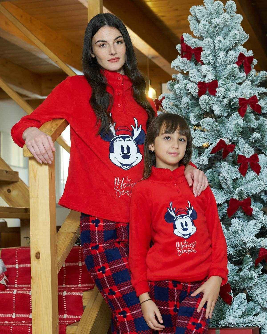Pigiama Bimba Coral Minnie Family - - DISNEY/MARVEL