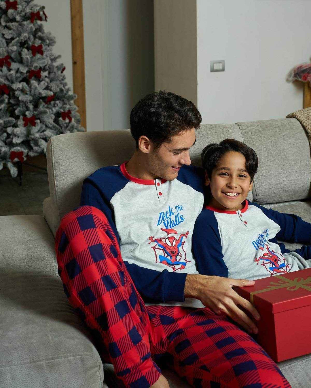 Pigiama Bimbo Interlock Spiderman Natale - - DISNEY/MARVEL