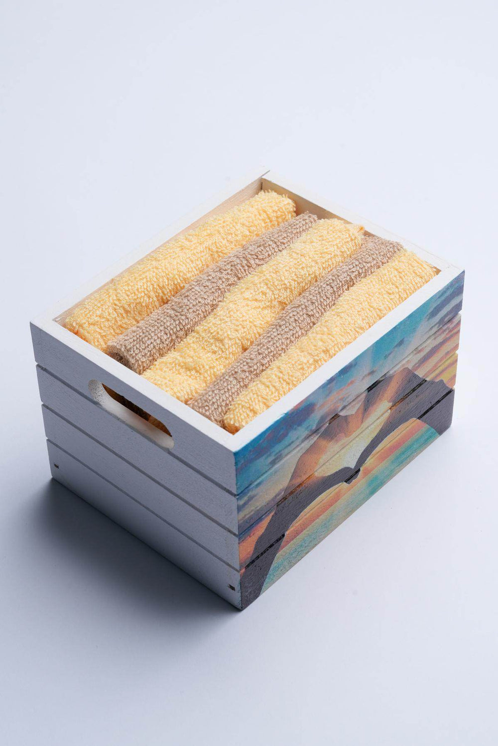 Set 5 Lavette In Basket - Disegnodigital - - KISENE'