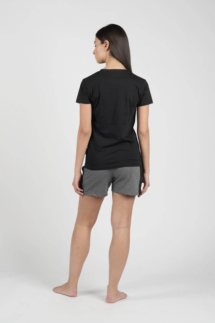 Pigiama Donna Mezza Manica Jersey Pantalone Corto Felpa Non Garzata - - KAPPA