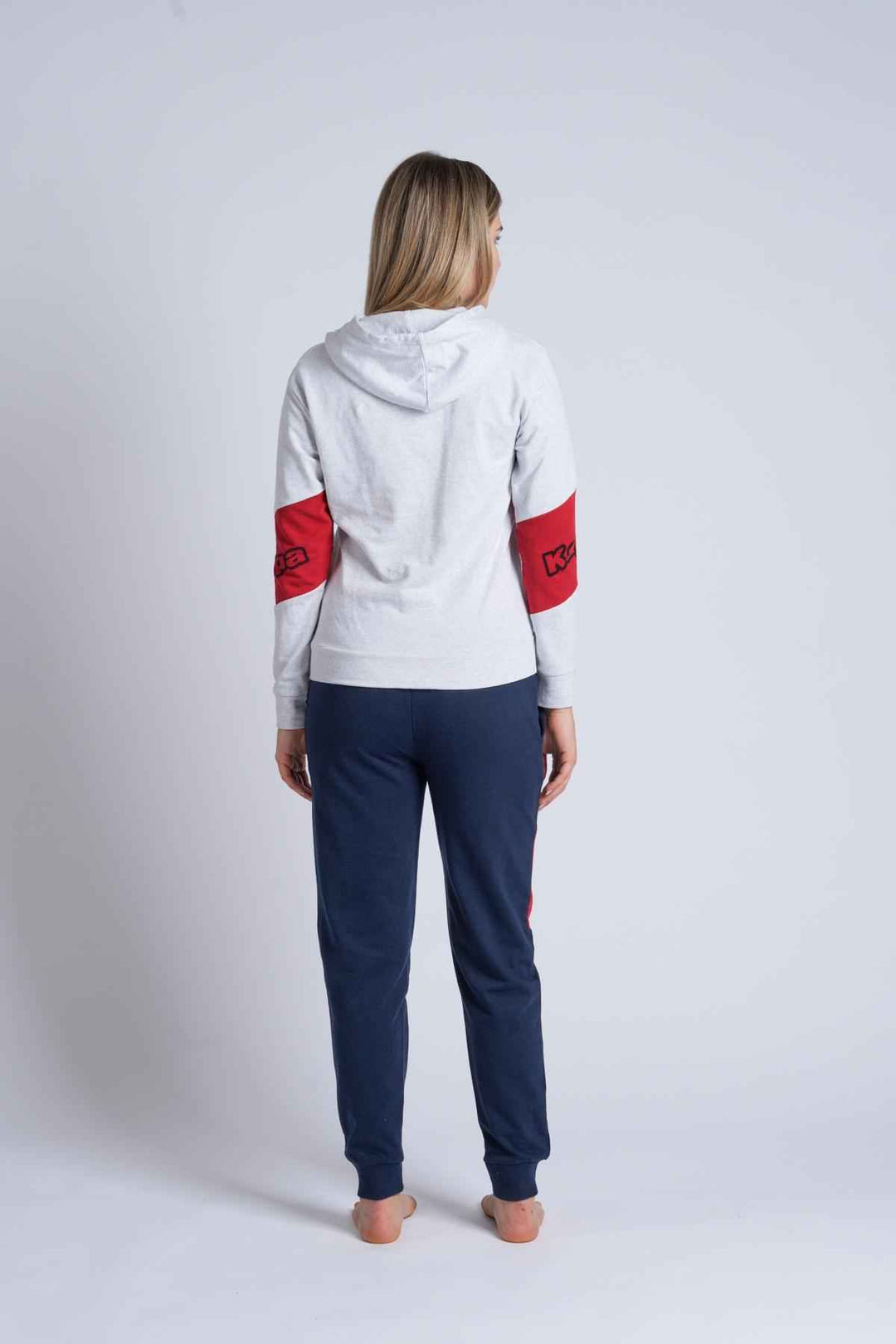 Set Ragazza Manica Lunga Pantalone Lungo Felpa Non Garzata