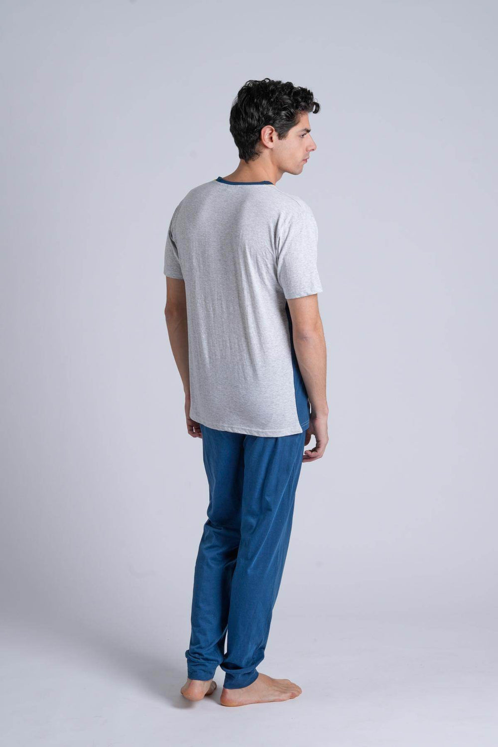 Pigiama Uomo Mezza Manica Pantalone Lungo - - ROMEO GIGLI