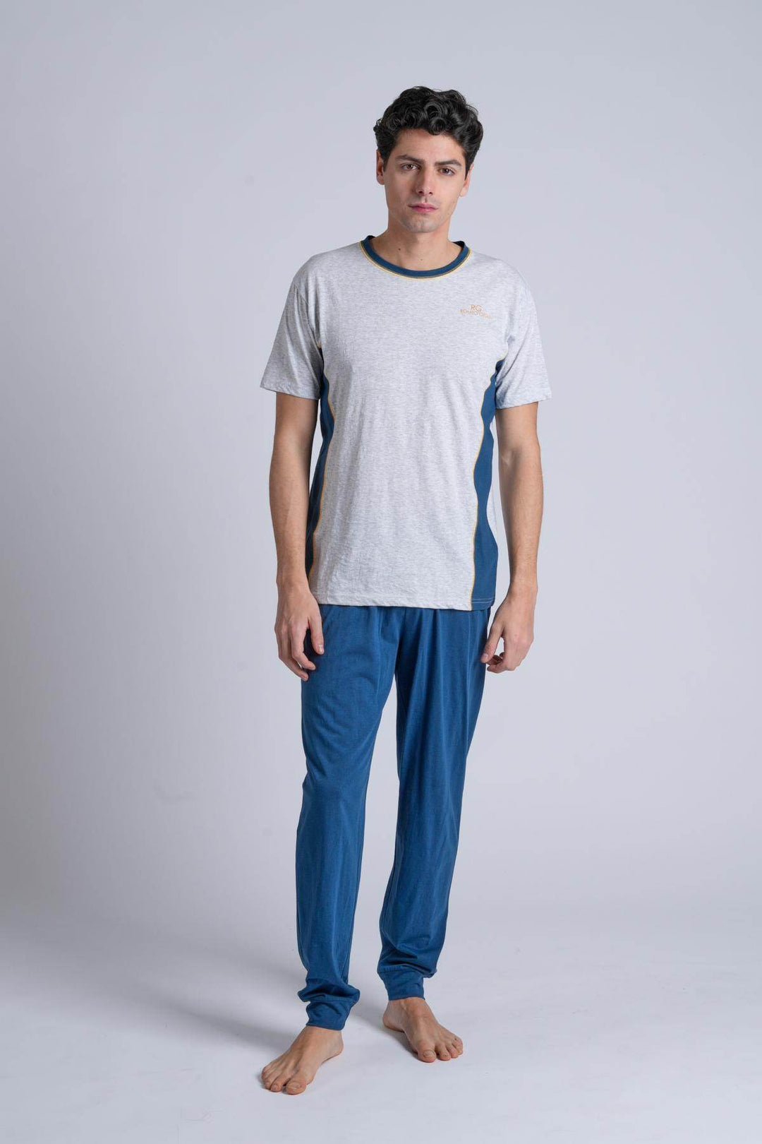 Pigiama Uomo Mezza Manica Pantalone Lungo - - ROMEO GIGLI