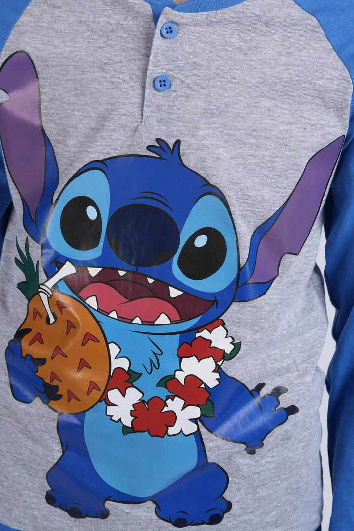 Pigiama Bimbo Manica Lunga Pantalone Lungo Disegno Stitch - - DISNEY/MARVEL