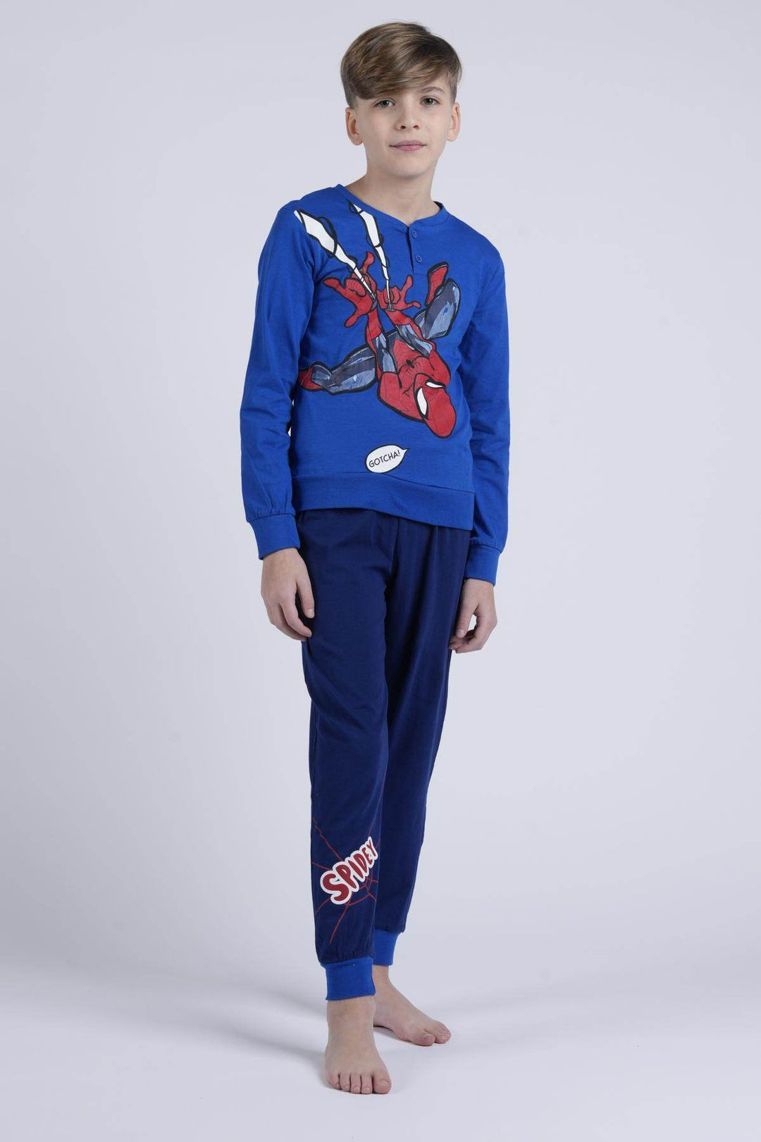 Pigiama Bimbo Manica Lunga Pantalone Lungo Disegno Spiderman - - DISNEY/MARVEL