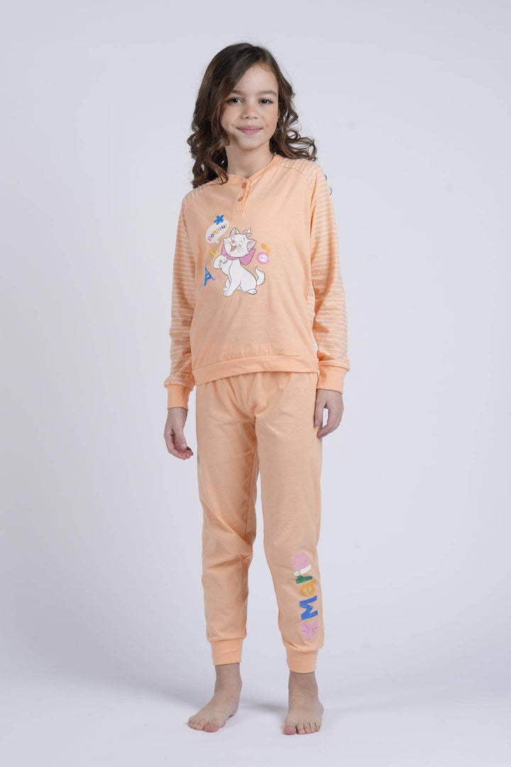 Pigiama Bimba Manica Lunga Pantalone Lungo Disegno Marie - - DISNEY/MARVEL