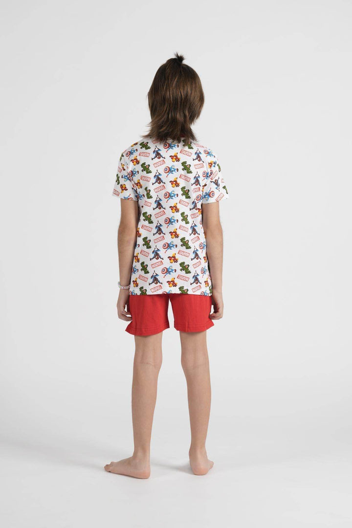 Pigiama Bimbo Mezza Manica Pantalone Corto Disegno Marvel - - DISNEY/MARVEL