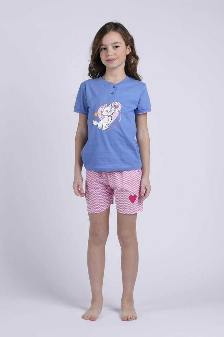 Pigiama Bimba Mezza Manica Pantalone Corto Disegno Aristogatti Marie - - DISNEY/MARVEL