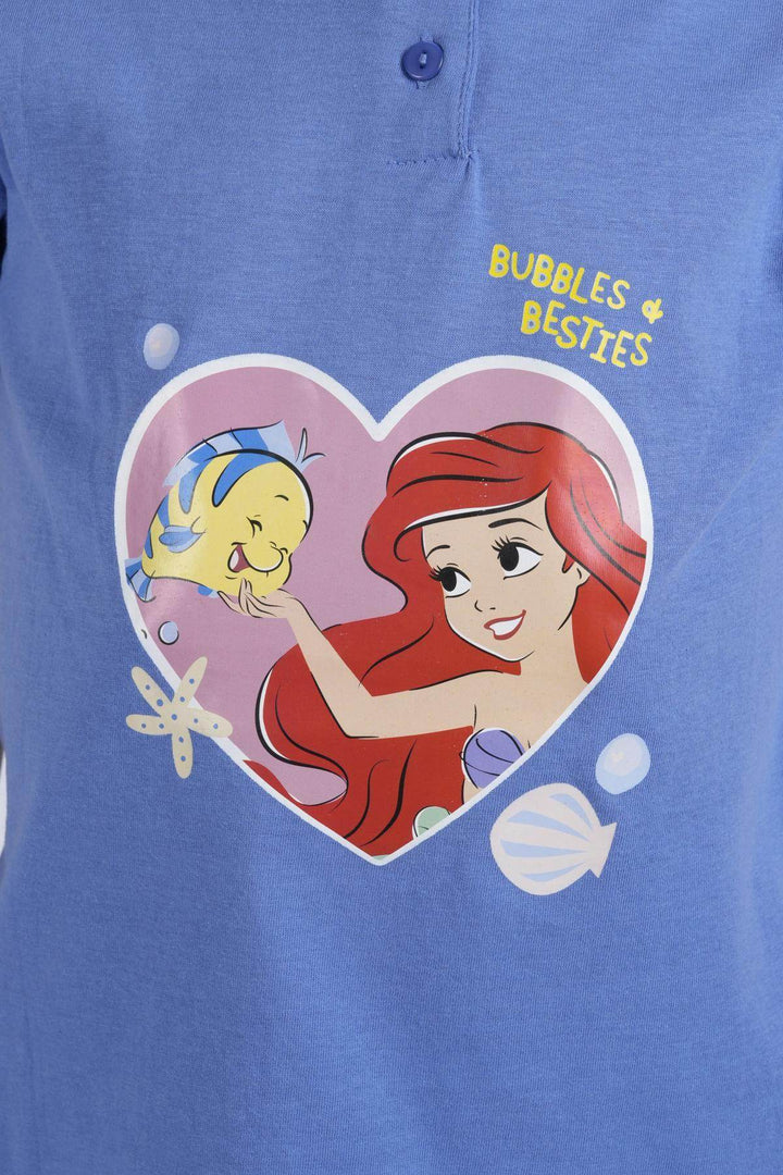 Pigiama Bimba Mezza Manica Pantalone Corto Disegno Ariel - - DISNEY/MARVEL