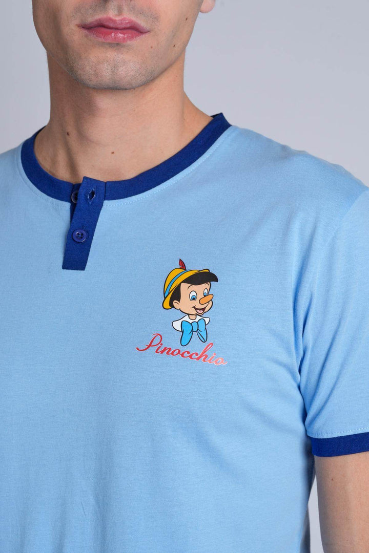 Pigiama Uomo Manica Lunga Pantalone Lungo - Disegno Pinocchio - - DISNEY/MARVEL