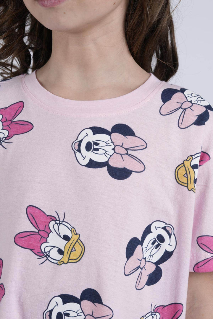 Maxi T-Shirt Bimba Mezza Manica Disegno Minnie /Daisy - - DISNEY/MARVEL