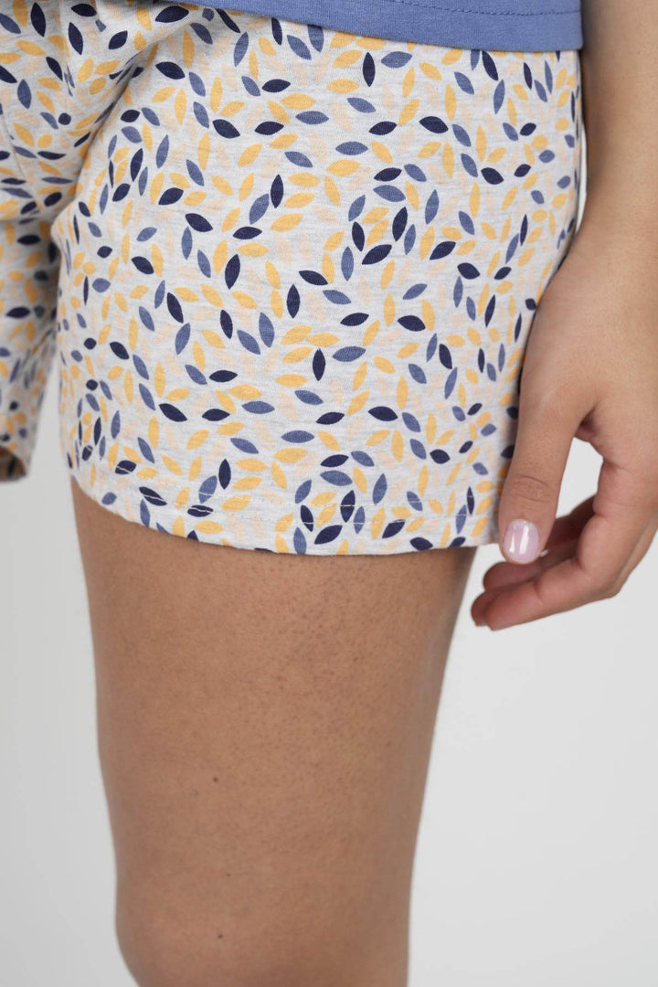 Pigiama Donna Serafino Mezza Manica Pantalone Corto - - LOV IT