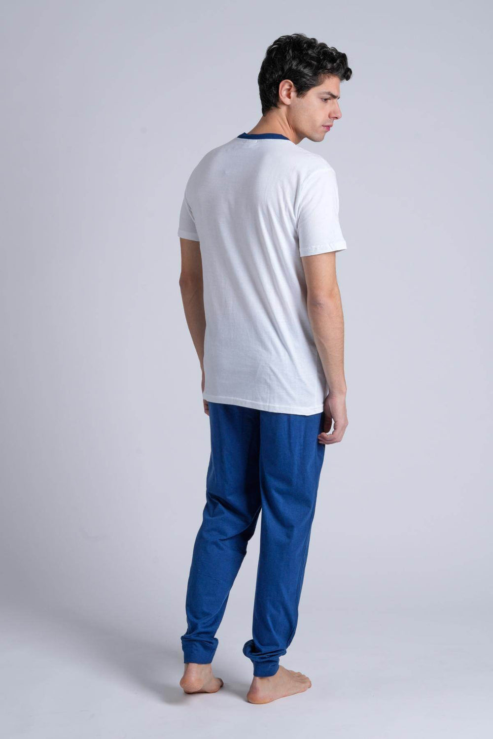 Pigiama Uomo Mezza Manica Pantalone Lungo - - LOV IT