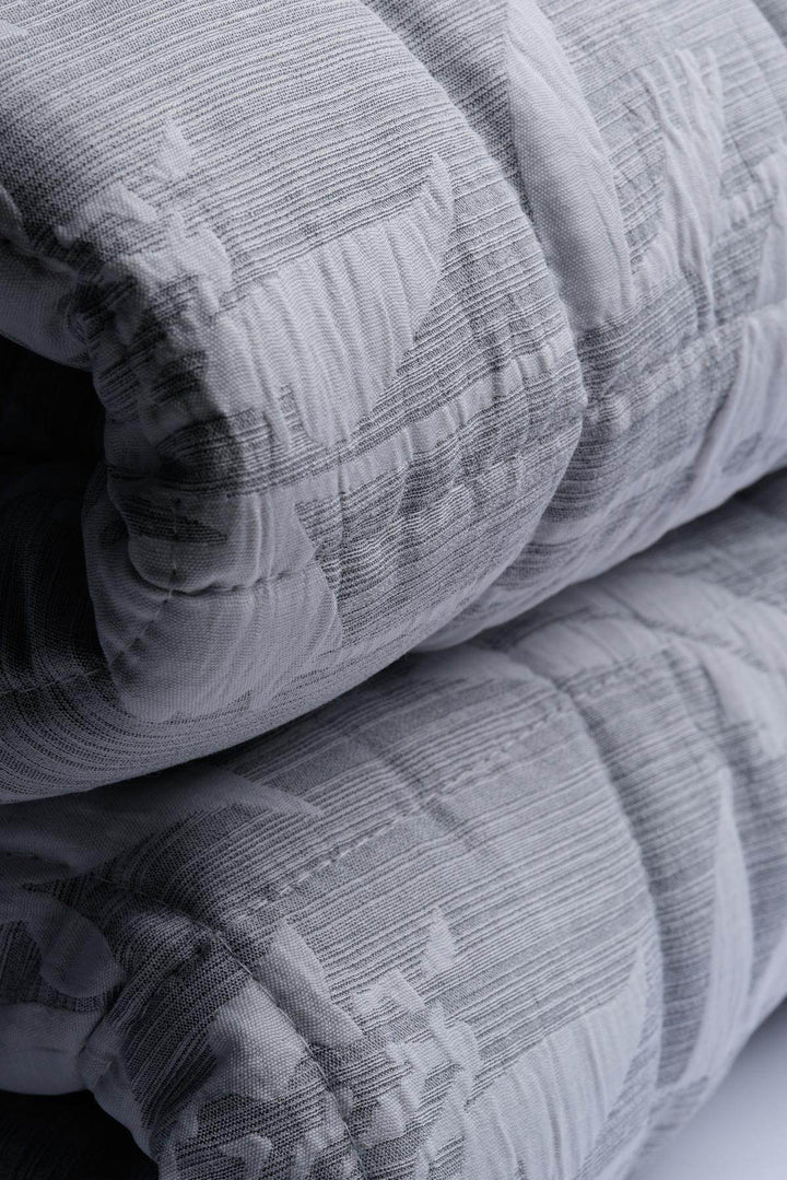 Trapuntino Jacquard Disegno Leaf - - KISENE'