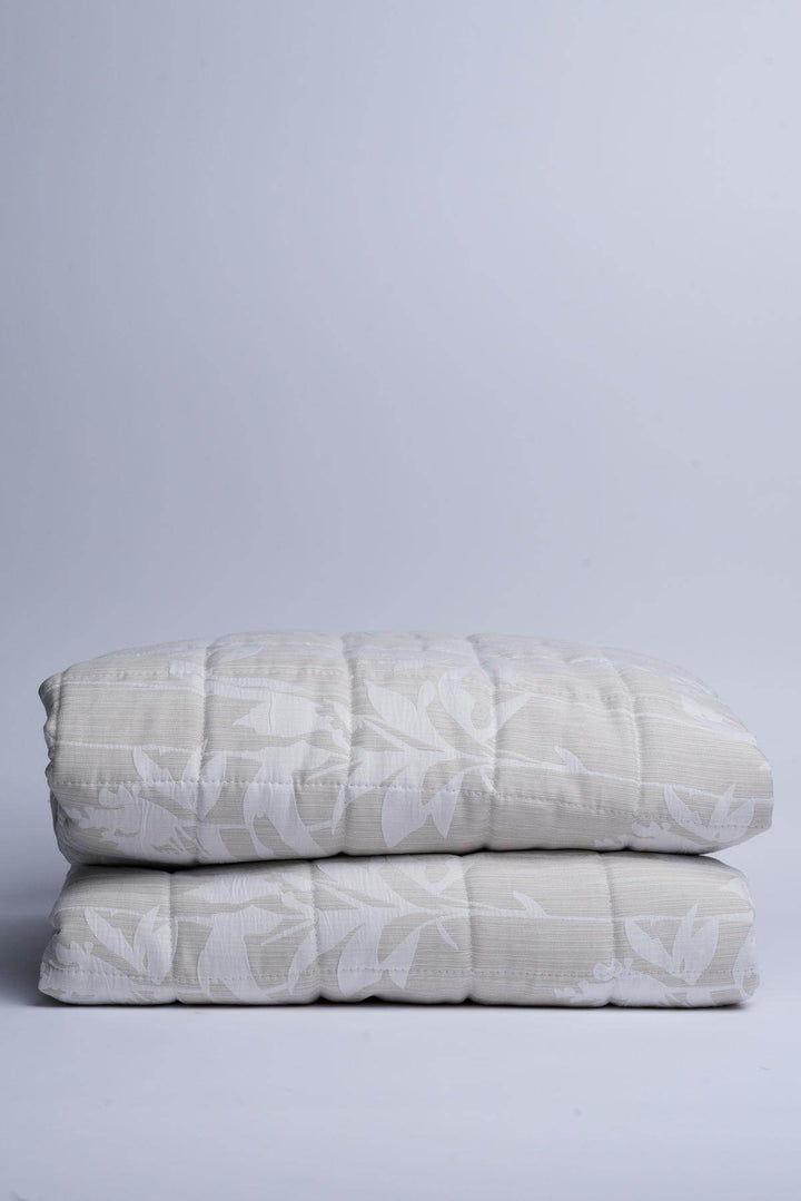 Trapuntino Jacquard Disegno Leaf - - KISENE'