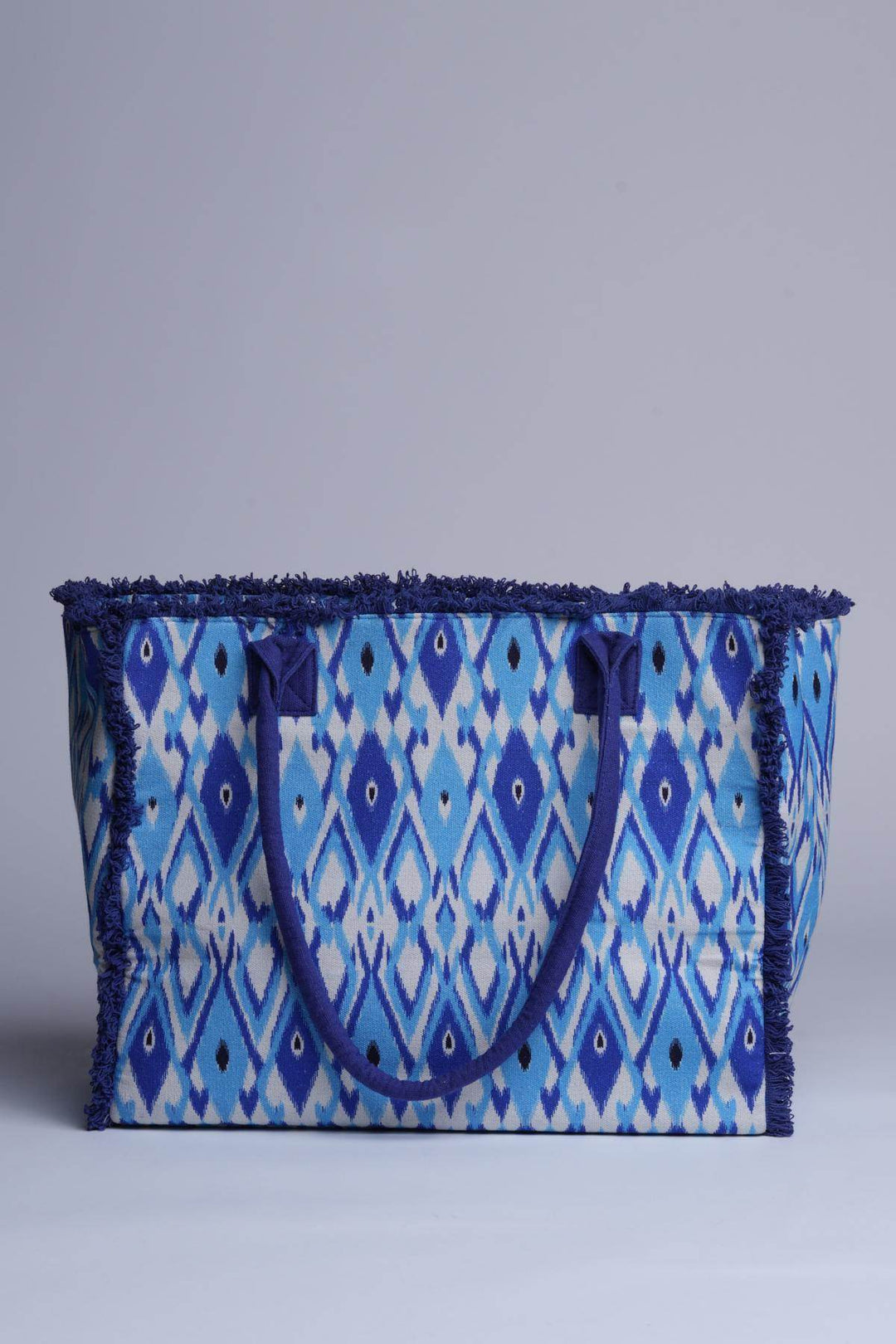 Borsa Stampata Disegno Santorini - - KISENE'