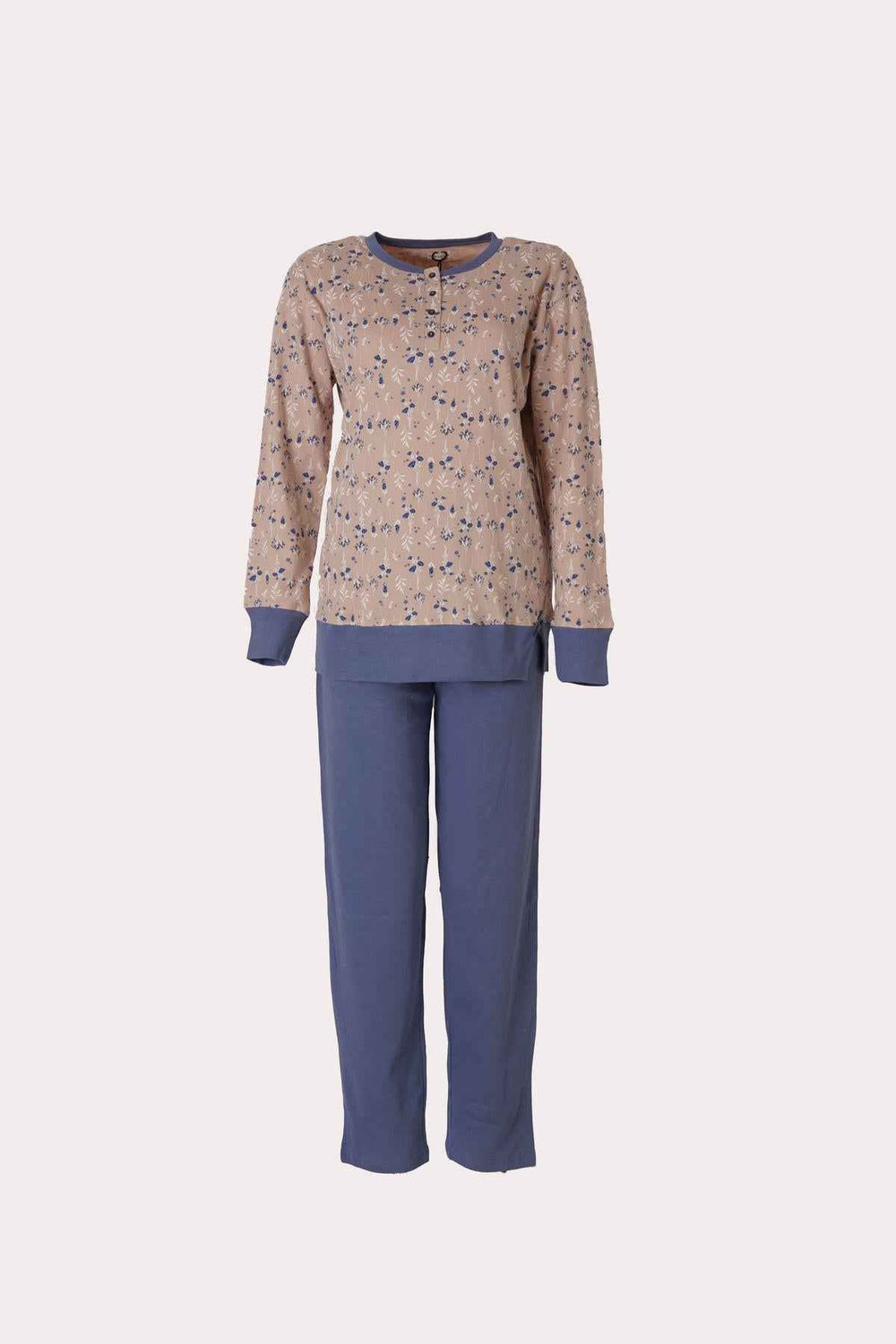 Pigiama Donna Lungo Kiwear Caldo Cotone