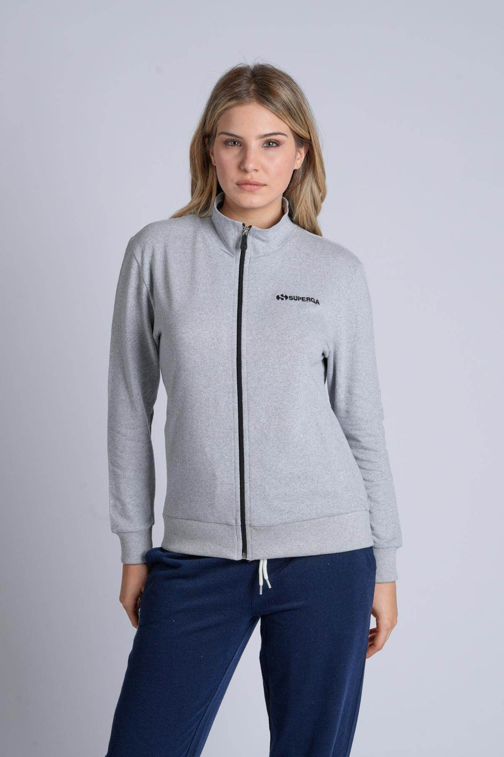 Top Donna In Felpa Non Garzata Full Zip - - SUPERGA