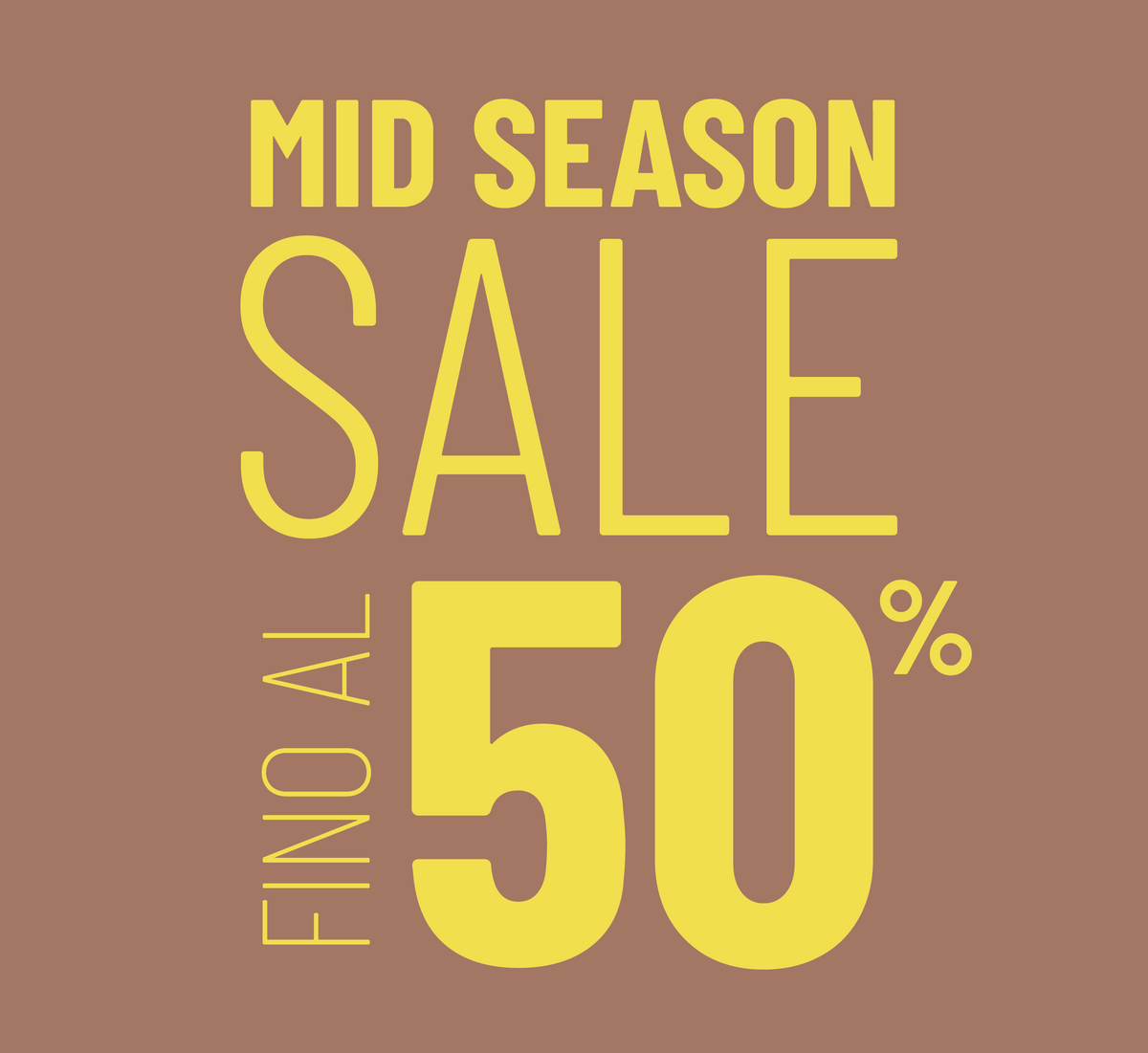 MID SEASON SALE | SCONTI FINO AL 50%