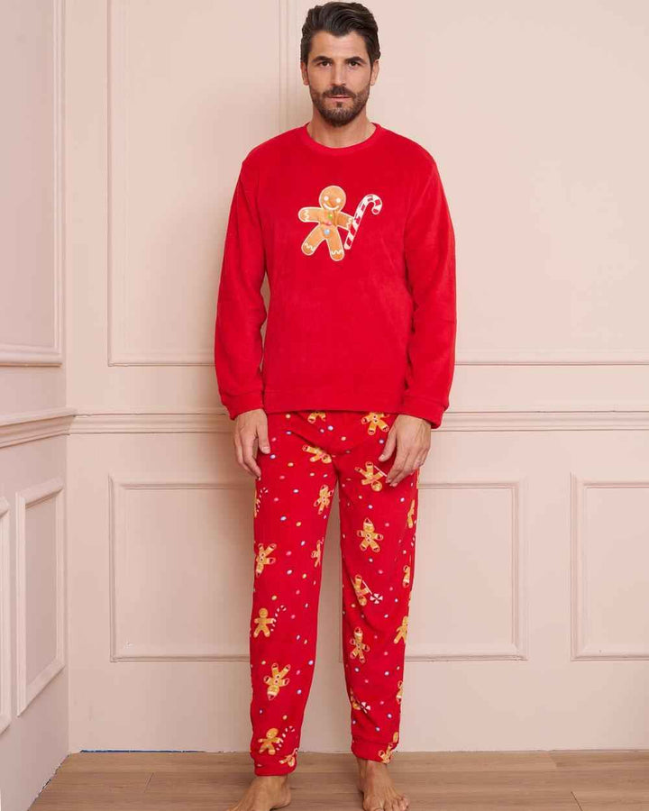 Pigiama Christmas Uomo Pile Lov It