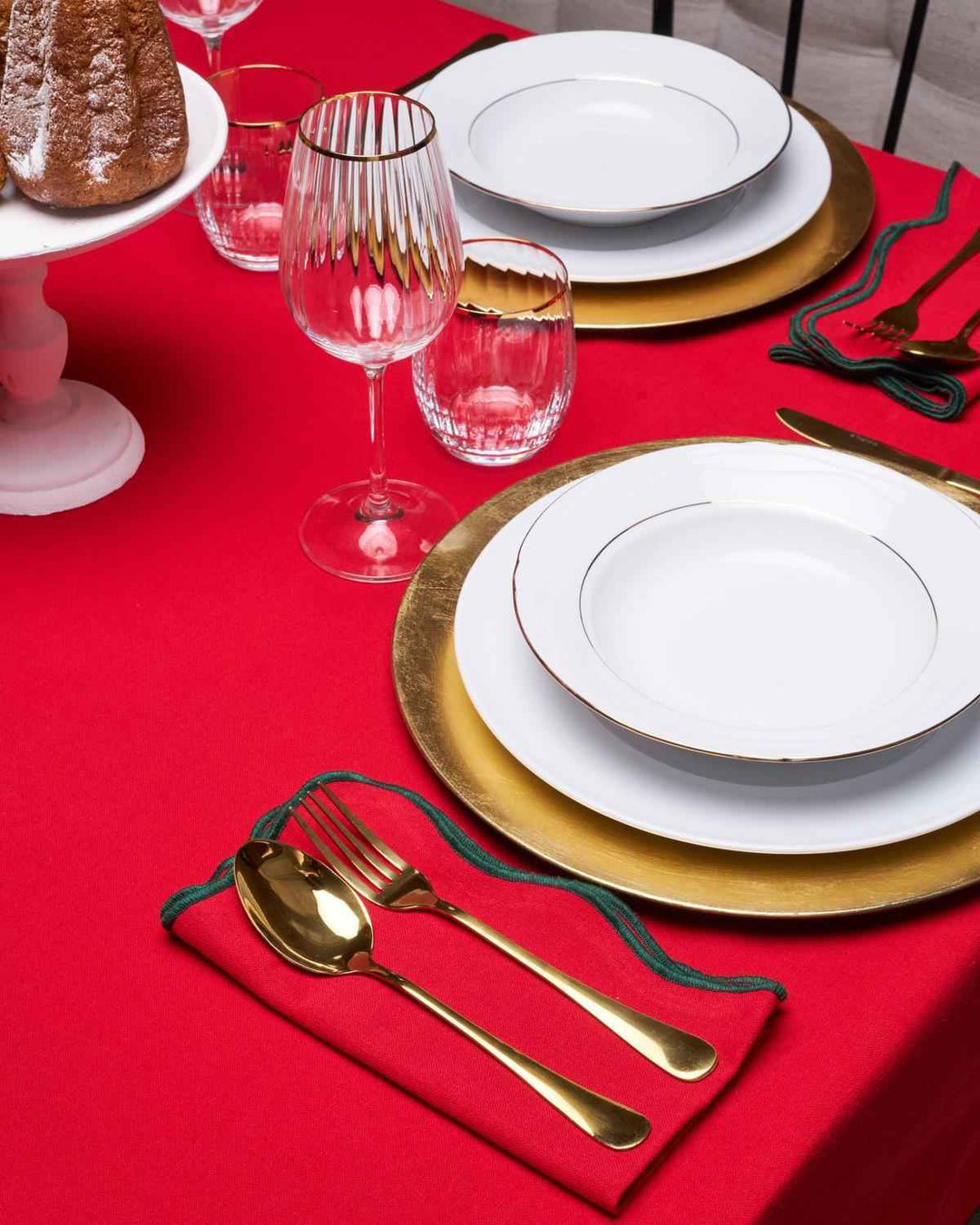 Tovaglia Natale Scallop KISENE 140x180