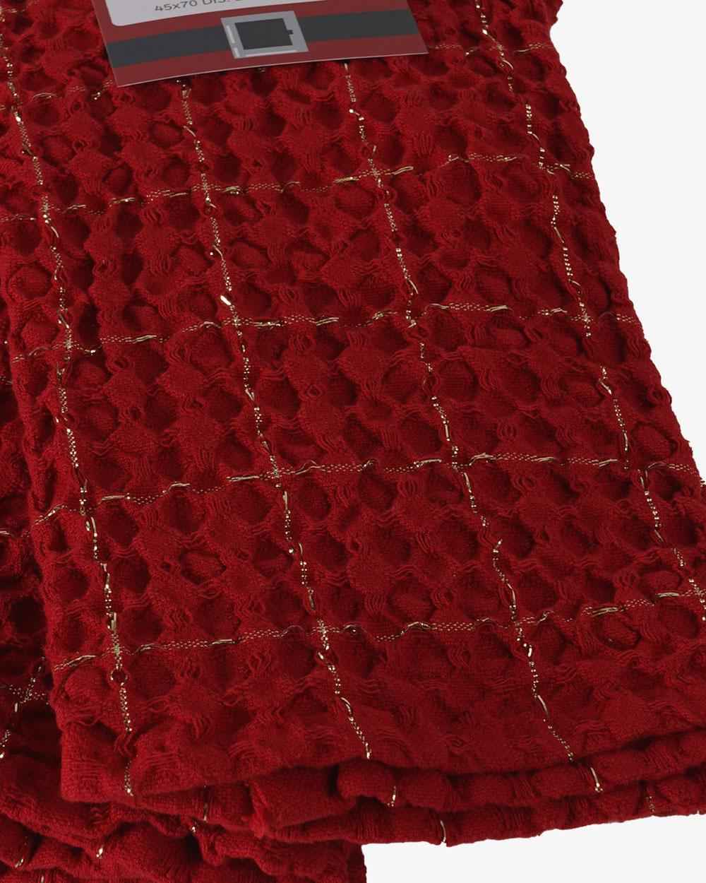 Strofinacci Waffle Kisenè Natale Dis. Lurex