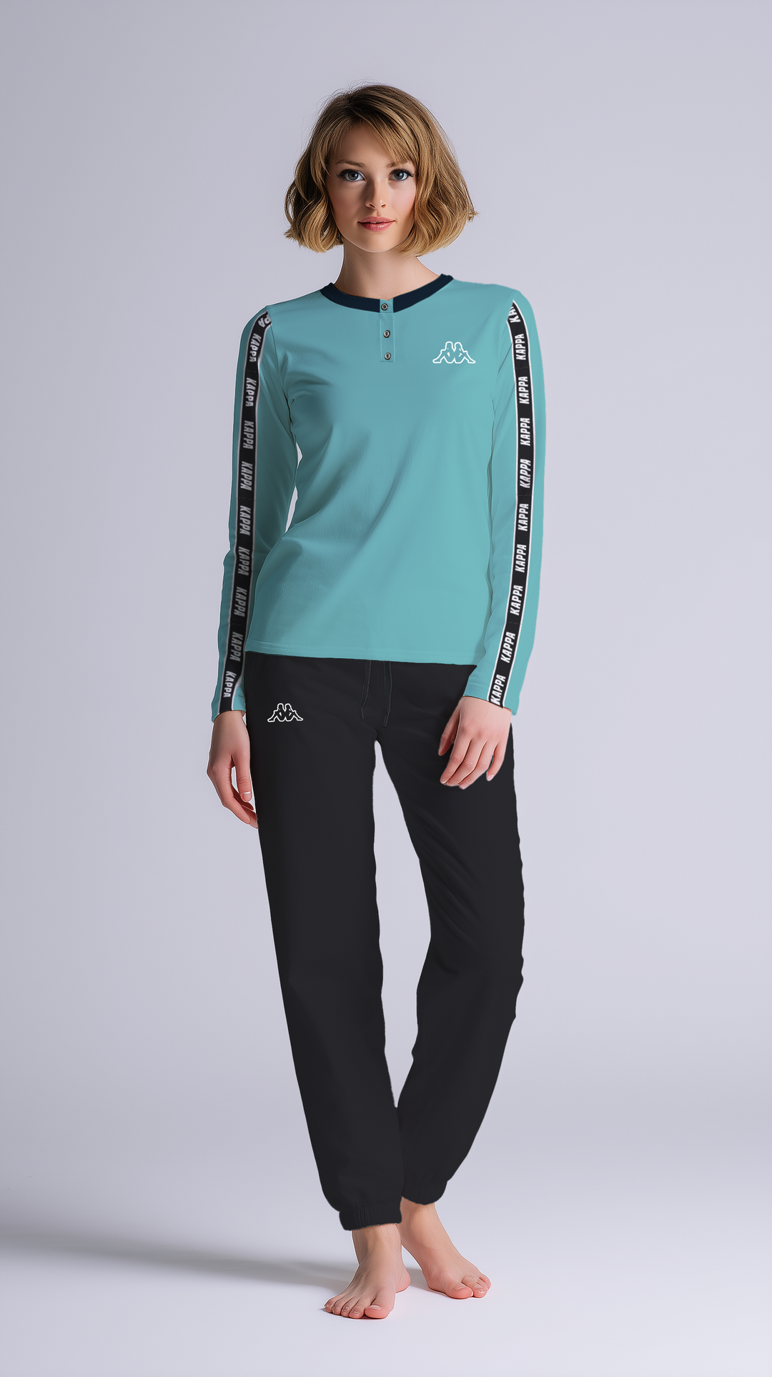 Pigiama Donna Manica Lunga Pantalone Lungo