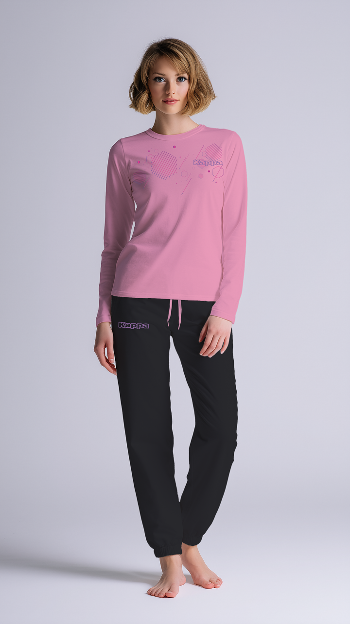 Pigiama Donna Manica Lunga Pantalone Lungo