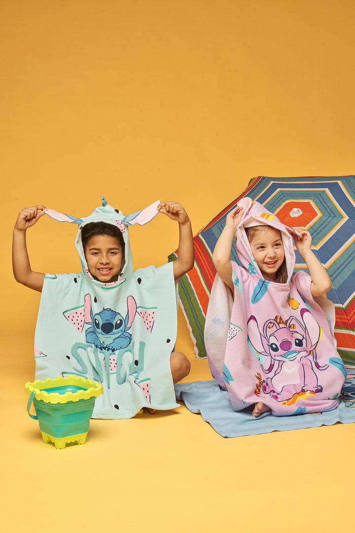 Poncho Mare Bimbo Disney/Marvel Ufficiale Stitch per il Massimo Comfort