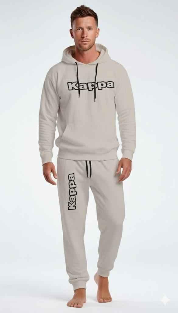 Kappa Uomo Pigiama in Felpa French Terry Lungo - Homewear Comfort - Kisené