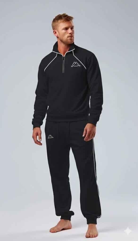 Kappa Pigiama in Felpa Uomo French Terry Lungo | Homewear Essenziale - Kisené