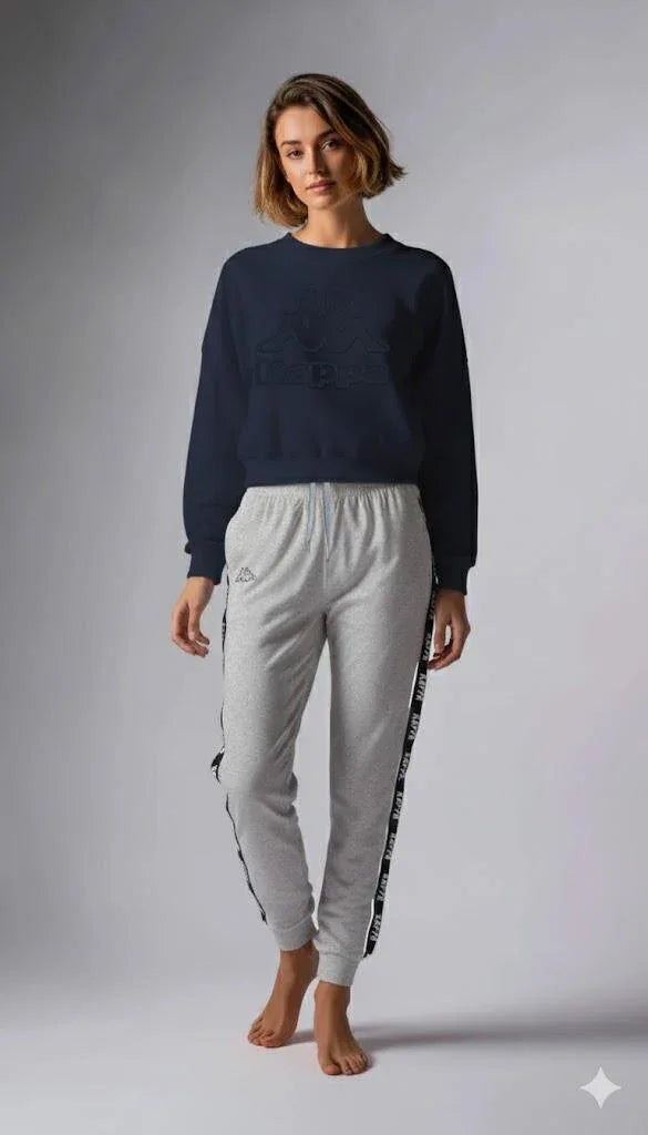 Pigiama in Felpa Donna Kappa French Terry Lunga Relax - Kisené