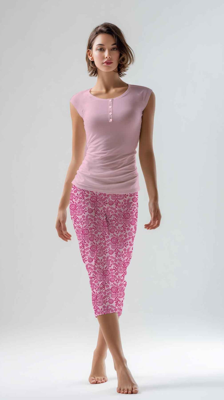 Pigiama Donna Kiwear Jersey Smanicato Comfort