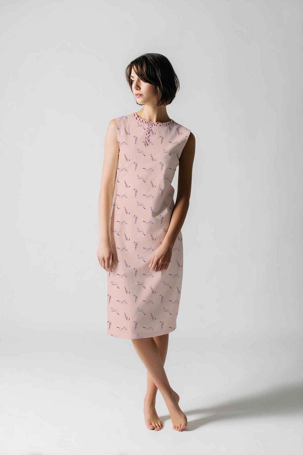 Camicia da notte Donna Kiwear Jersey - Comfort Giromanica Smanicato