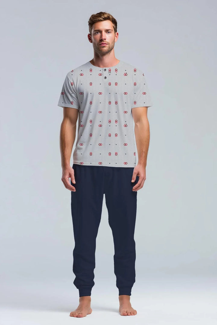 Pigiama Uomo Mezza Manica Pantalone Lungo - Kisené