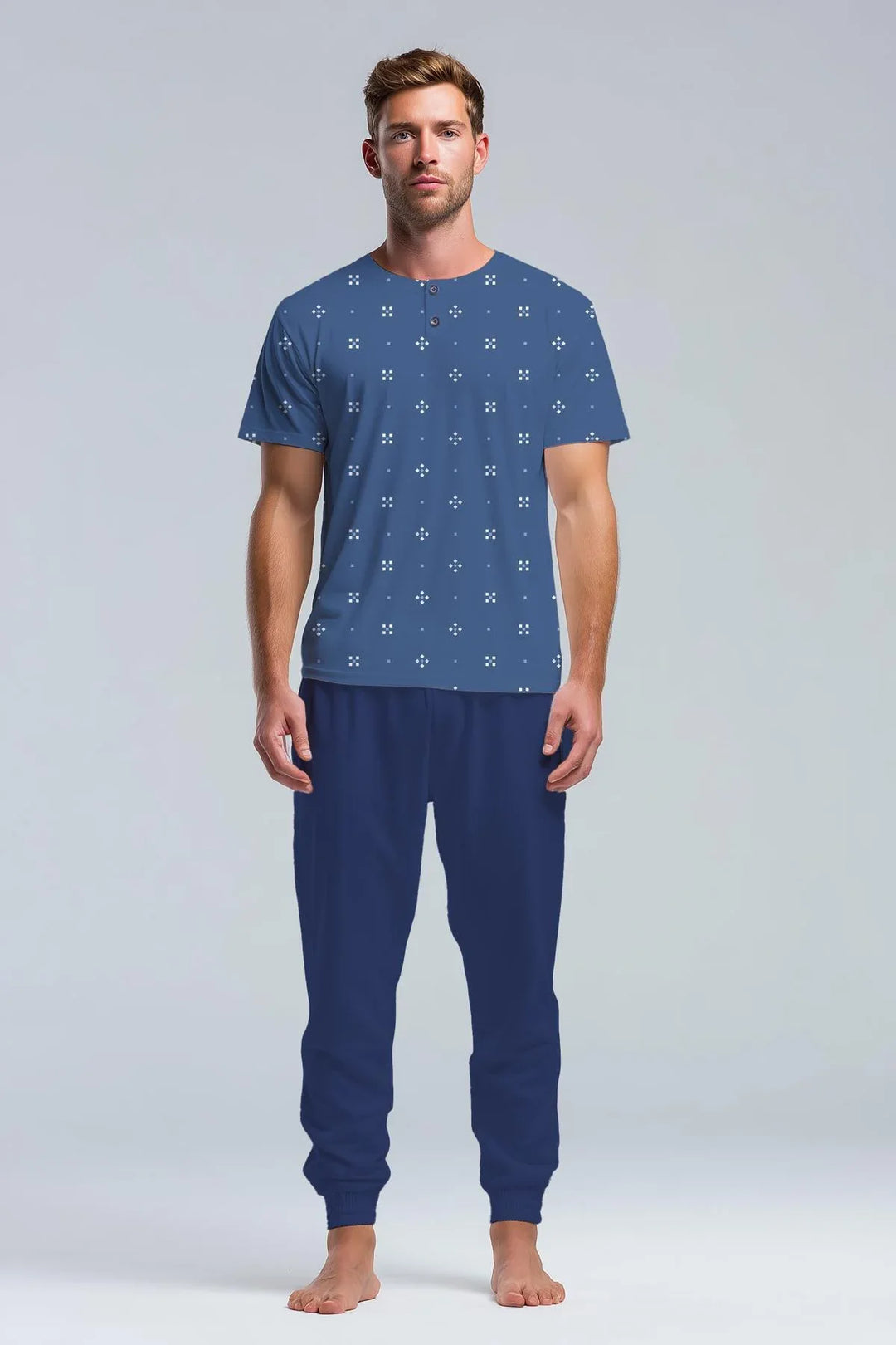 Pigiama Uomo Mezza Manica Pantalone Lungo - Kisené