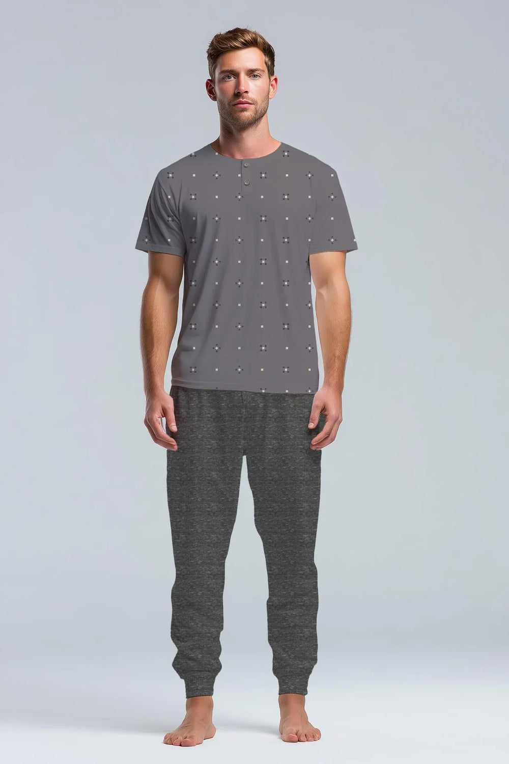 Pigiama Uomo Mezza Manica Pantalone Lungo - Kisené