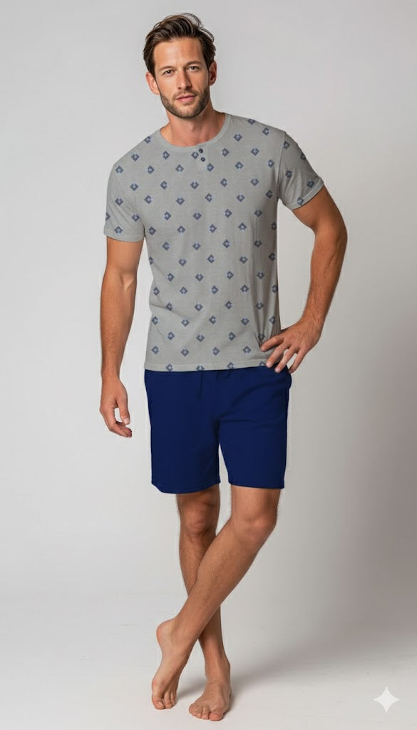 Pigiama Uomo Kiwear Comfort e Stile per il Massimo Comfort in Tessuto Morbido