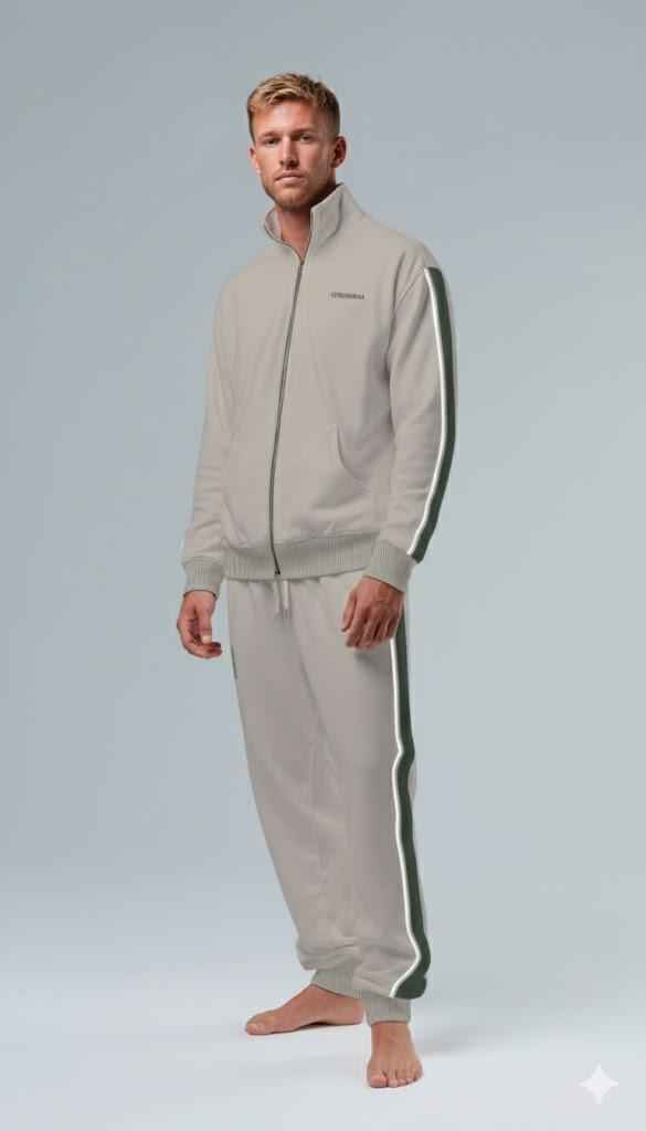 Set Uomo Manica Lunga Pantalone Lungo Felpa Non Garzata