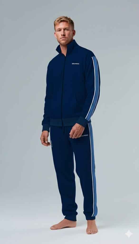 Set Uomo Manica Lunga Pantalone Lungo Felpa Non Garzata