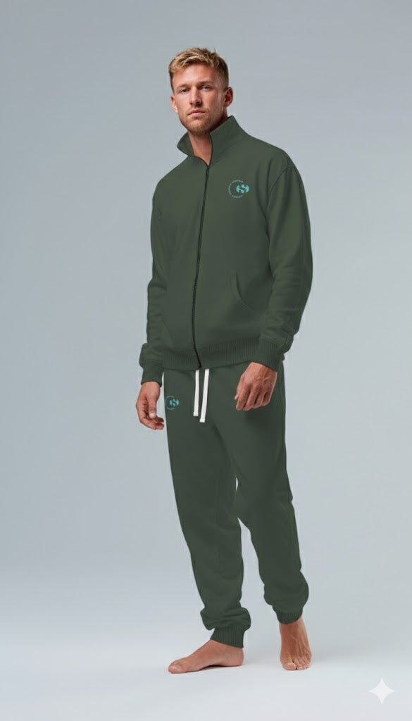 Set Uomo Manica Lunga Pantalone Lungo Felpa Non Garzata