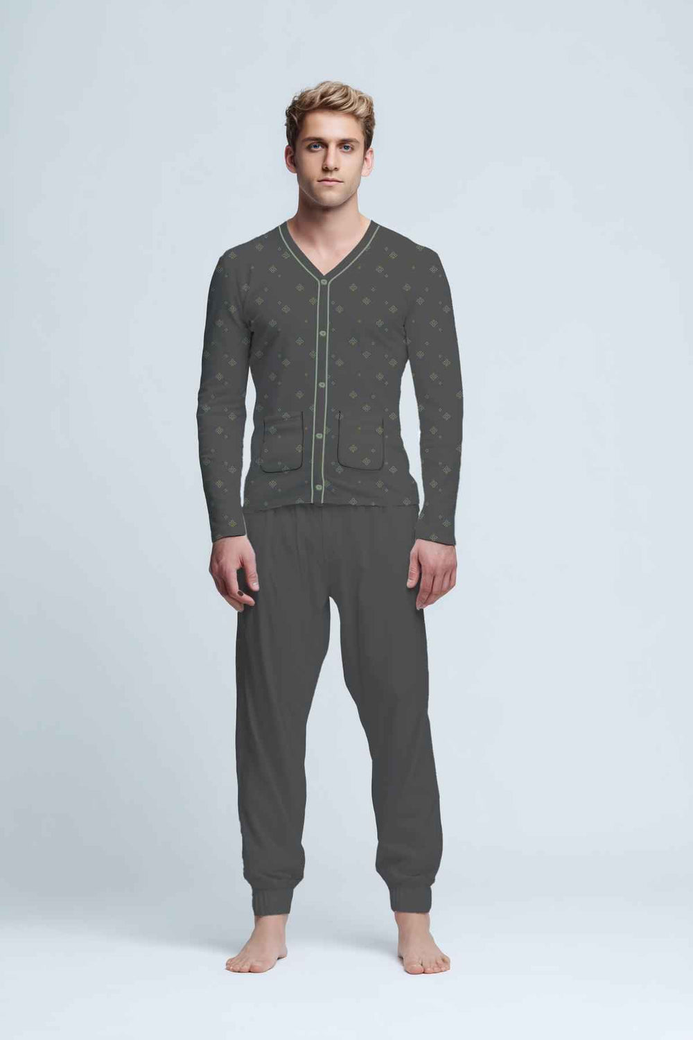 Pigiama Uomo Kiwear Jersey Lungo Comfort