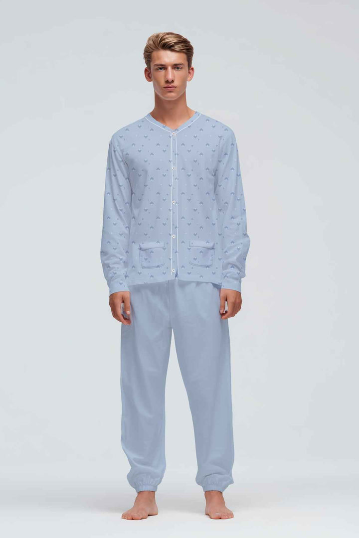 Pigiama Uomo Kiwear Jersey Lungo Comfort