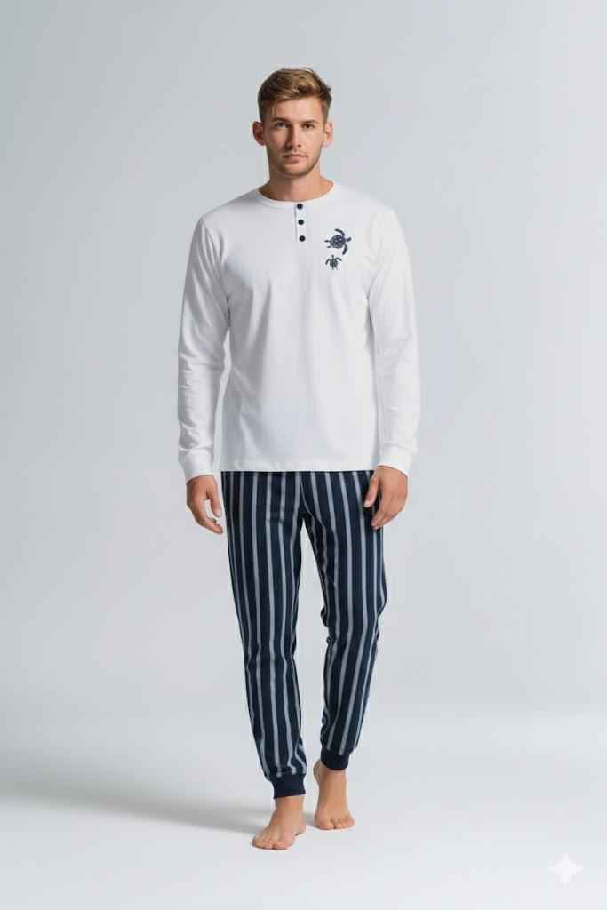 Kiwear Pigiama Uomo Jersey ML PL Morbido