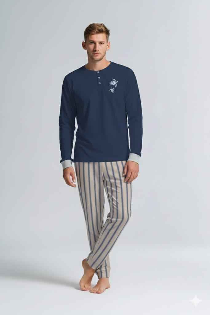 Kiwear Pigiama Uomo Jersey ML PL Morbido