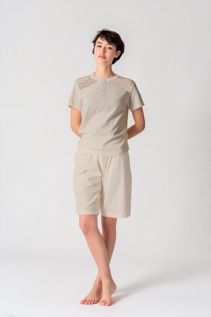 KIWEAR Pigiama Jersey Donna Corto