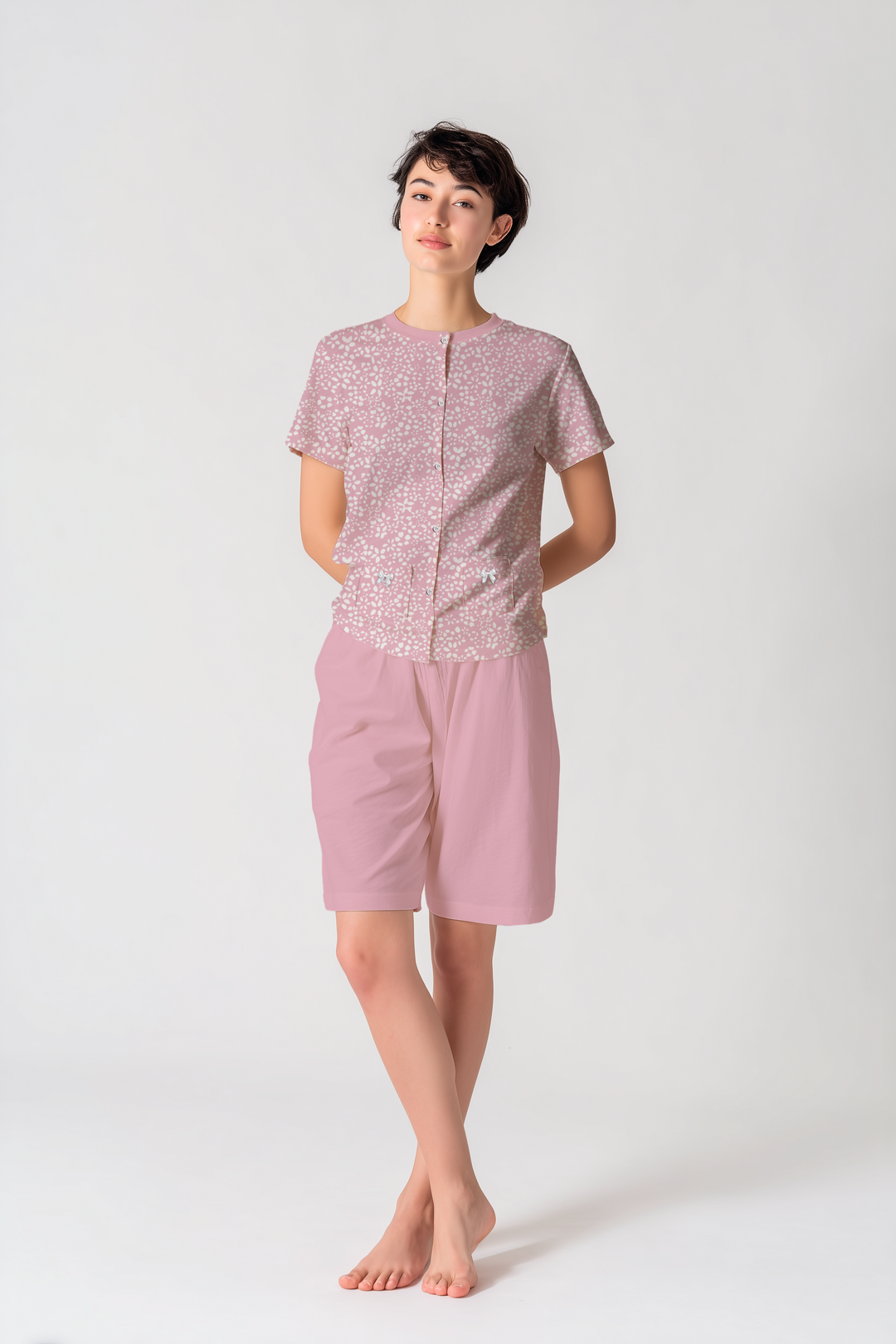 Kiwear Pigiama Donna in Jersey - Manica Corta & Short