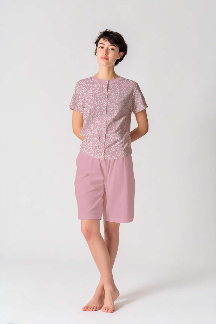 Kiwear Pigiama Donna in Jersey - Manica Corta & Short