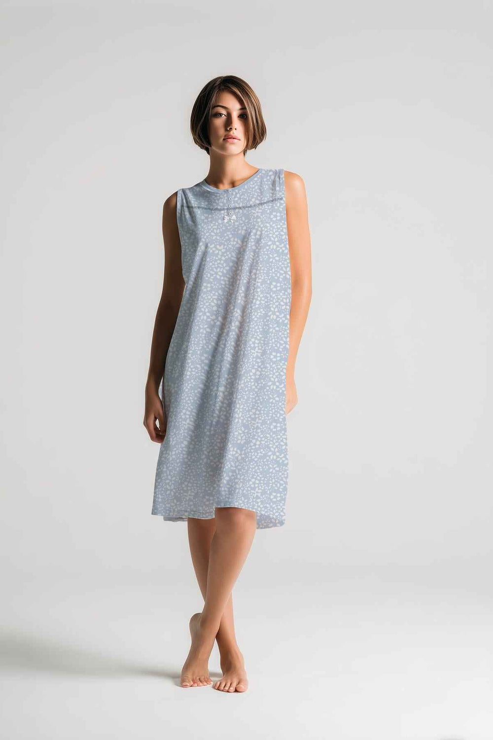 Kiwear Camicia da notte Donna Giromanica